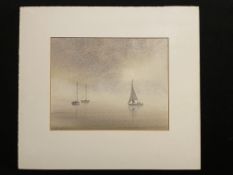 Watercolour by French artist Alain Gaudin