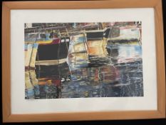 Watercolour by French artist F Manceaux