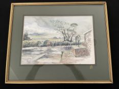 Original watercolour by Peter Faulkner
