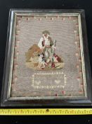 Vintage Cross Stitch Sampler Dated 1872