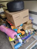 Pallet to contain Various Sporting Items – Grade U - Approx. RRP £1114