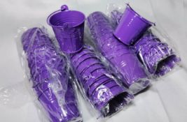 48x Violet Metal Decorative Pails. RRP £72