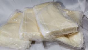 100 (4 packs of 25) Ivory Organza Wedding Chair Sashes. RRP £100