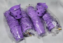 48x Lavender with Hearts Metal Decorative Pails. RRP £72