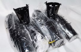 48x Black with Hearts Metal Decorative Pails. RRP £72