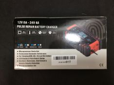 Pulse Repair Battery Charger 12V 8A-24V 4A