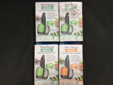 4x JML Nicer Dicer Handheld Chopper, Slicer, Dicer and Wedger (3 Green, 1 Orange)