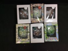 6x Mixed Mini Globes (colours may vary)