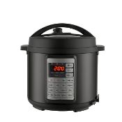 (R14H) 2x Metallic Black 5.5L 1000W Pressure Cooker (GPC201SS-20) RRP £50 each.
