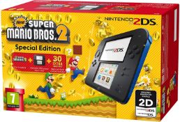 (R14B) 1x Nintendo 2DS Super Mario Bros 2 Special Edition Console. Unit Opened For Contents. All Co