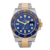 Rolex Submariner Date 18K Yellow Gold & Stainless Steel Watch 116613LB