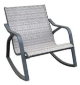 (10J) 2x Andorra Rocking Chair. 1x Chair & Legs In Protective Fim. (Fixings Not In Original Pack –