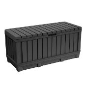 1x Keter Kentwood Anthracite Storage Unit 350L. (59x 53.6x 128cm)