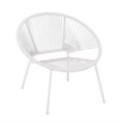 (8D) 3x Acapulco Garden Seat Grey
