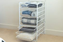 (9H) 2x Flexi Storage Home Solutions 8 Runner Basket Kit White.