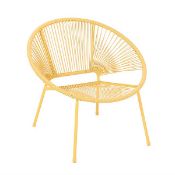 (8C) 2x Acapulco Garden Seat Yellow