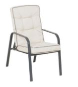 (9D) 6x Rowley Reclining Garden Chairs RRP £50 Each. Units Appear Unused, As New – 1x Cushion Not I