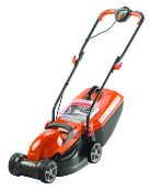 (13C) Contents Of 2x Bays. 9x Mixed Flymo Lawnmowers, 2x Qualcast Scarifier, 1x Powerbase & 1x Bosc