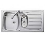 (8F) 1x Leisure Sinks Euroline 1.5 Bowl 89mm Waste EL950289. Unit Appears Unused, As New.