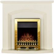 (13D 1x Part Assembled Electric Fire Surround Truro Cream.