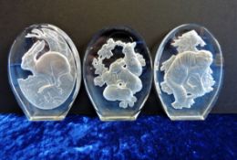 Phillip Nathan for Danbury Mint Crystal Sculptures