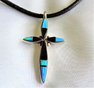 Vintage Sterling Silver Cross Pendant