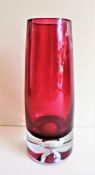 Bo Borgstrom Art Glass Vase