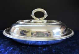 Antique Silver Plate Vegetable Serving Dish/Entree Dish c.1900-1910
