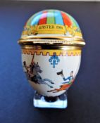Halcyon Days Enamels Egg Trinket Box Easter 1981
