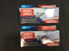 2x Magic Stitch Cordless Handheld Sewing Machine