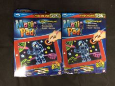 2x JML Magic Pad Light Up Drawing Pad
