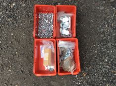 4x Tubs of Mixed Hardware
