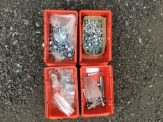 4x Tubs of Mixed Hardware