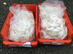2x Mixed Box of Plastic Rosettes
