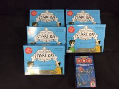 5x World Series Stare Off Official Game & Schmidt Compact Dog Game
