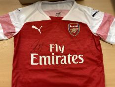 Arsenal Shirt Signed By Pierre Emerick Aubameyang