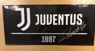 Cristiano Ronaldo Juventus Signed Street Plaque