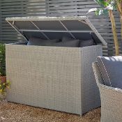 1x Hartington Florence Collection Storage Box RRP £390. Powder Coated Aluminium Frame. Machine Wov