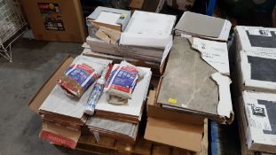 Contents Of Pallet. Mixed Lot Of Wall & Floor Tiles. To Include 4x UniBond Wall & Floor Tile Grout.