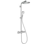 Hansgrohe Crometta S Shower pipe 240 1jet with Thermostatic Shower Mixer - Chrome