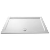 Hudson Reed Hudson Reed Pearlstone Rectangular Shower Tray 1400mm x 800mm - White