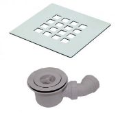 MX Group MX High-Flow 90mm Waste and Steel Grid - Chrome