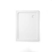 New (J54) New 1000x800mm Rectangular Stone Shower Tray - Ultra Slim. RRP £299.99. Low Profile...