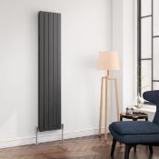 New (J68) 1800x309mm Single Panel Designer Radiator Anthracite. RRP £332.33. Dimensions: H 180...