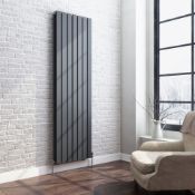 New 1800x532mm Anthracite Double Flat Panel Vertical Radiator. RRP £499.99.Rc264.Made From Hig...