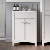 New (K95) 800mm White Ash Lucia Satin Vanity Unit. Complete With Basin The Lucia Bathroom Vani...