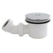 New (K43) 90mm Hi-Flow Shower Waste Chrome.