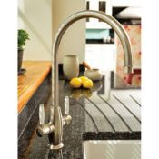 New (K88) Abode: Harrington Brushed Nickel Tap At1229. RRP £248.99. 