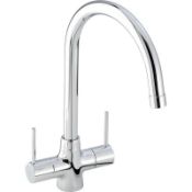 New (K90) Nexa Monobloc In Chrome Nexa Monobloc Is A Perfectly Formed Dual Handle Kitchen Tap ...