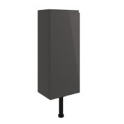 New (K55) Valesso 300mm 1 Door Slim Depth Base Unit - Onyx Grey Gloss. Soft Close Fittings _...